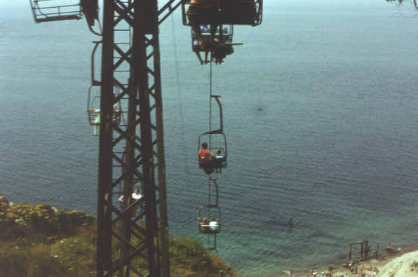 Chair lift at Alum Bay